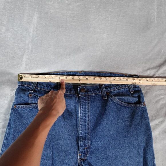 Vintage Levis 509 Denim Jeans Mens 38 (Fits 36x29) Straight Fit Orange Tab - Picture 6 of 9